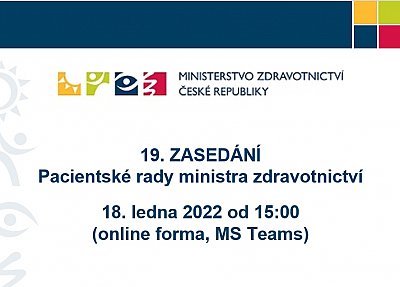 19. Zasedání Pacientské rady